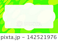 Abstract motion background animation featuring colorful circles with a sense of perspective against a green background (text space) 142521976