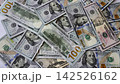 cash money american dollar banknotes background, Income, winner and Business concept, table full of money. High quality 4k footage 142526162