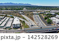 Drone hyperlapse of I-15 and I-215 interstates in Salt Lake City, Utah 142528269
