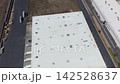 Aerial view of a large industrial data center and logistics hub 142528637
