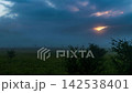 Early autumn sunrise and morning clouds shrouded in morning mist from Odashirogahara, Oku-Nikko (Timelapse) 142538401
