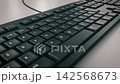 3D animation of a keyboard typing automatically; horizontal fixed point; looping. 142568673