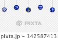 Christmas blue ornament 142587413