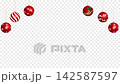 Christmas red ornaments 142587597