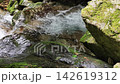 Hinohara Village, Haraizawa Falls: White spray of water crashing against the rocks in summer. 142619312