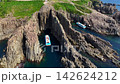 福井県・東尋坊を空撮した柱状節理の絶景と日本海 142624212