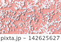 Brain formed by aggregation of particles. Minimal concept design. Includes Pink pastel background and green screen for your banner design. Animation, 3D Render. 142625627
