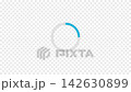A simple light blue loading circle. Looping animation. (Transparent background) 142630899