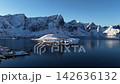 Aerial view of fishing village reine lofoten, Norway 142636132