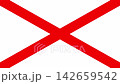 An animation of drawing an "X" mark. Available in three colors: black, red, and blue, on a white background. 142659542