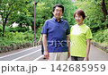 A senior couple going for a walk 142685959