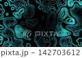 Abstract background with glowing light blue contour-like lines. 142703612