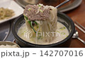 Traditional Korean Milky Beef Bone Soup Seolleongtang 142707016