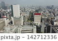 Panoramic Aerial Cityscape of Tokyo beneath a Hazy Sky 142712336