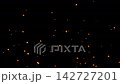 Fire Sparkles Flying Up on Dark Background 142727201