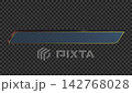 Text overlay/subtitle frame: Wide version (includes 4 patterns in 2 types: plastic-like and metal-like) Transparent background, semi-transparent inside the frame 142768028