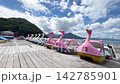 北海道的壯麗景色：支笏湖美麗的湖面和壯麗的自然風光。 142785901