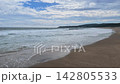 青森縣八戶市種佐海岸的海景和波浪景色 142805533