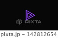 Hypnotic triangular purple lines expanding and filling the screen creating a dynamic optical illusion animation and a seamless loop on a minimalist black background 142812654