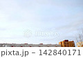 Residential complex illuminated by morning sun from sky 142840171