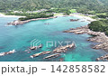 [Aerial view] Tatsukushi Coast on a day when the tide is very low. 142858582