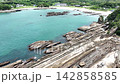[Aerial view] Tatsukushi Coast on a day when the tide is very low. 142858585