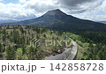 [Aerial view] Panketo, Penketo, and Oakan-dake from Akan-Sokodai 142858728