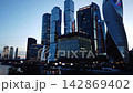 Time lapse of business center Moscow City 142869402