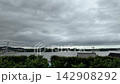 雨後雲擴散的濱名那湖縮時攝影。 142908292