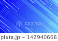 A blue gradient cyberframe with moving lines and dots in a looping video. 142940666