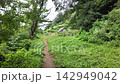 Charcoal burning huts and lush mountain paths in Nara-bai Valley - Machida City, Tokyo, Japan 142949042