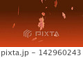 Animated autumn video background template with copy space for custom text, featuring falling leaves on a warm orange gradient background. 142960243