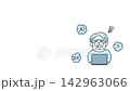 Senior men struggling with digital transformation (animation) 142963066