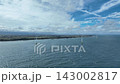 Autumn sky and the Kurobe River alluvial fan 143002817