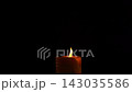 The big candle is burning. It is brighter. 143035586