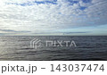 Baltic Sea, dark waves, low clouds seascape 143037474