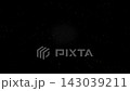 A fantastical particle background with yellow light particles floating against a black background. 143039211