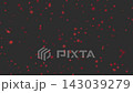 Red light particles spread across a black background 143039279