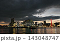 Kobe Port and Meriken Park at dusk 143048747