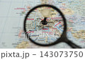 Exploring a location on a printed map 143073750