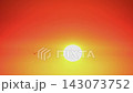 Sunset with vibrant orange and yellow hues 143073752