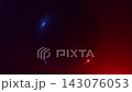 Abstract minimal 3d disco ball red blue flashing lights 143076053