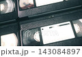 Close-Up Camera Movement Across Analog Video Tapes With Nostalgic Mood 143084897