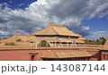 Forbidden City (against the sky with clouds), Beijing, China -- was the Chinese imperial palace from the Ming Dynasty to the end of the Qing Dynasty. 4K, time lapse  143087144