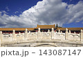 Forbidden City (against the sky with clouds), Beijing, China -- was the Chinese imperial palace from the Ming Dynasty to the end of the Qing Dynasty. 4K, time lapse  143087147