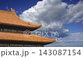 Forbidden City (against the sky with clouds), Beijing, China -- was the Chinese imperial palace from the Ming Dynasty to the end of the Qing Dynasty. 4K, time lapse  143087154