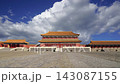 Forbidden City (against the sky with clouds), Beijing, China -- was the Chinese imperial palace from the Ming Dynasty to the end of the Qing Dynasty. 4K, time lapse  143087155