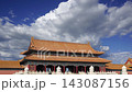Forbidden City (against the sky with clouds), Beijing, China -- was the Chinese imperial palace from the Ming Dynasty to the end of the Qing Dynasty. 4K, time lapse  143087156