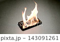 SLOW MOTION: Smartphone burning on a floor 143091261