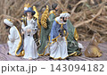 Video of miniature Christmas Nativity scene figurines 143094182